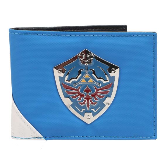 Wallet - Zelda Shield Patch Blue Bifold