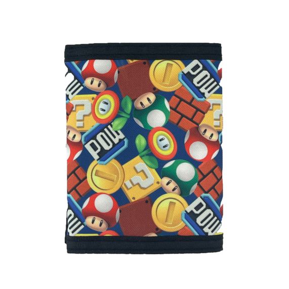 Wallet - Super Mario Icons Velcro Nylon