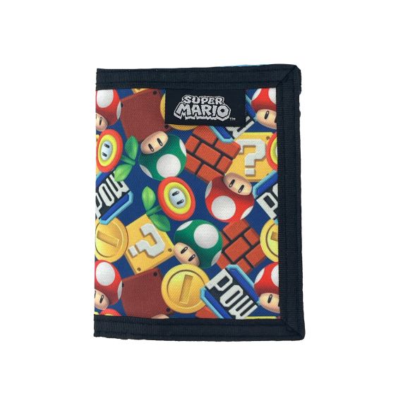 Wallet - Super Mario Icons Velcro Nylon