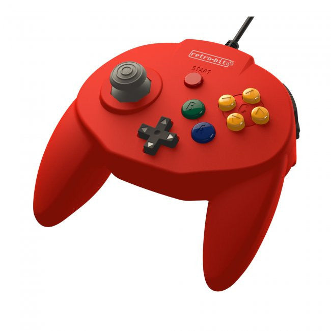 Retro-Bit N64 Tribute 64 Wired Controller - Red