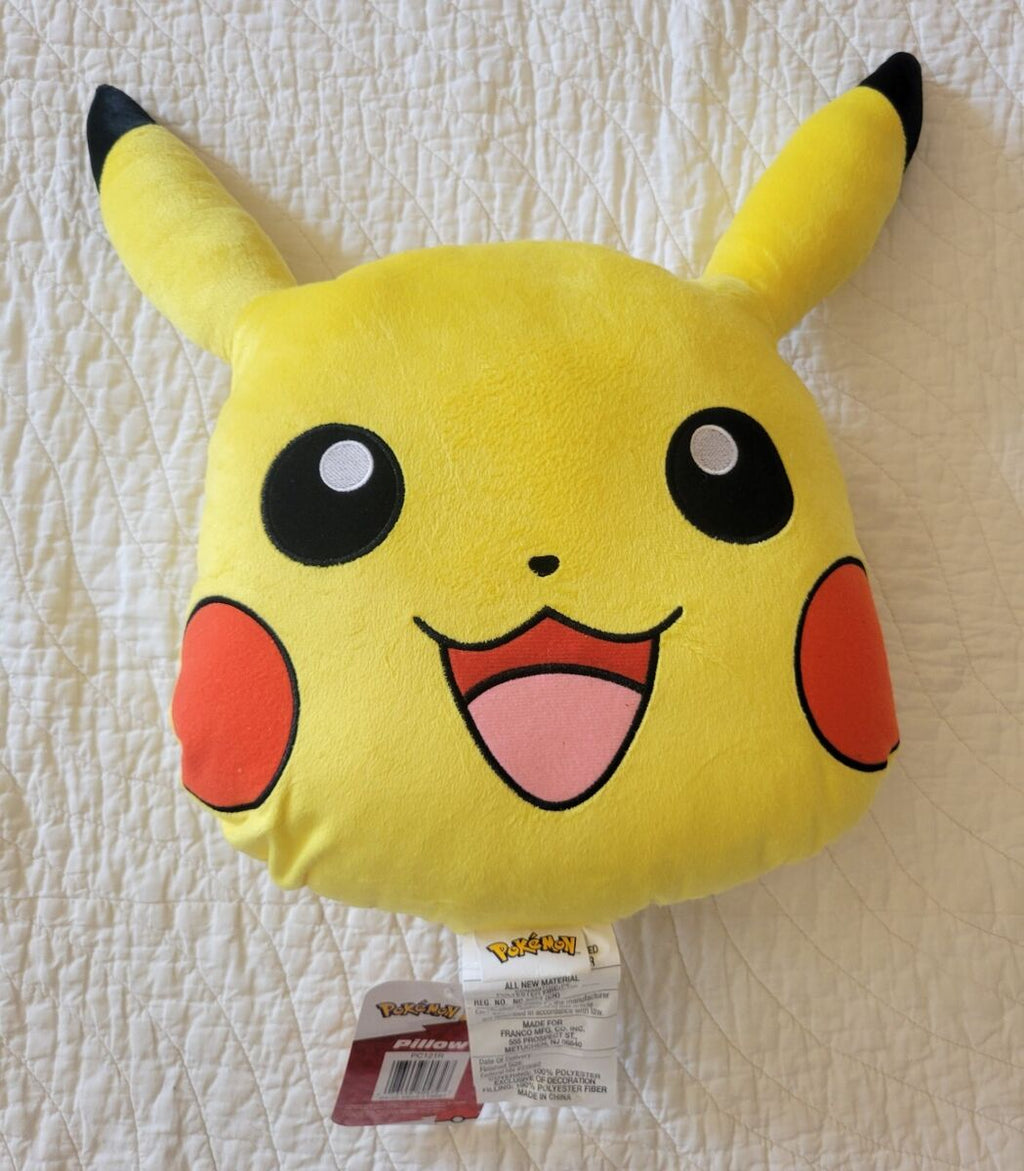 Plush - Pokemon Pikachu Face Pillow