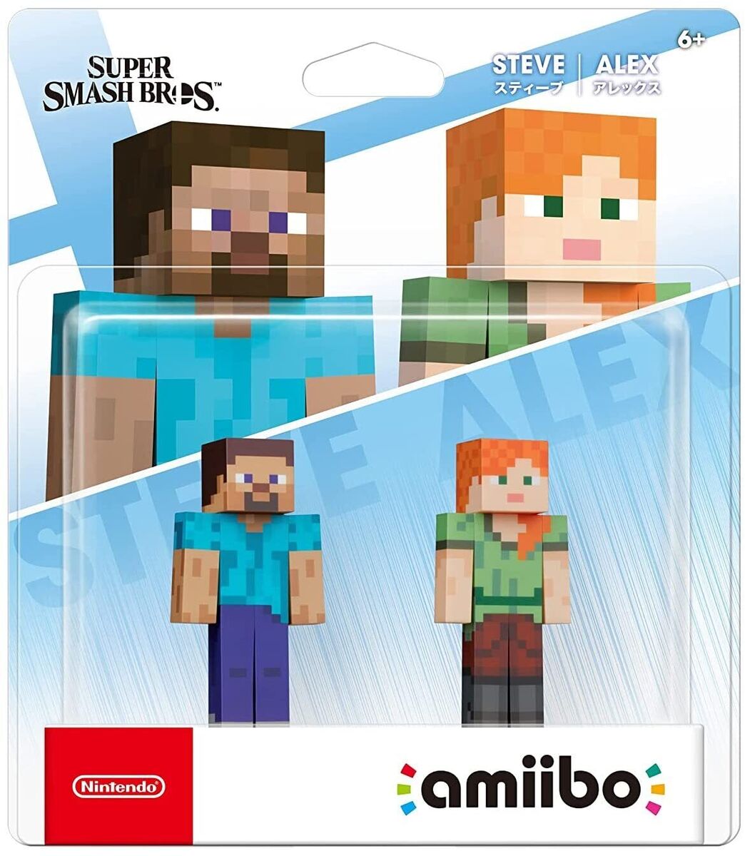 AMIIBO - SUPER SMASH BROS STEVE & ALEX 2 PACK