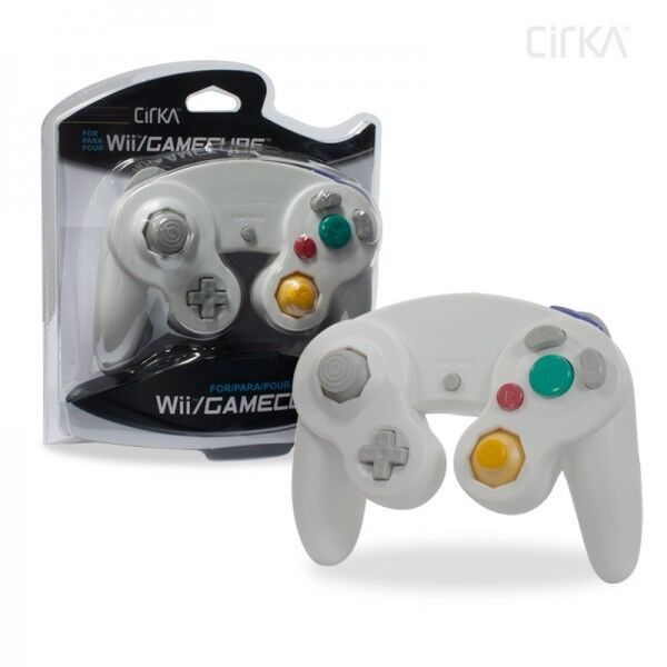 WII & GAMECUBE WIRED CONTROLLER (WHITE) (CIRKA)