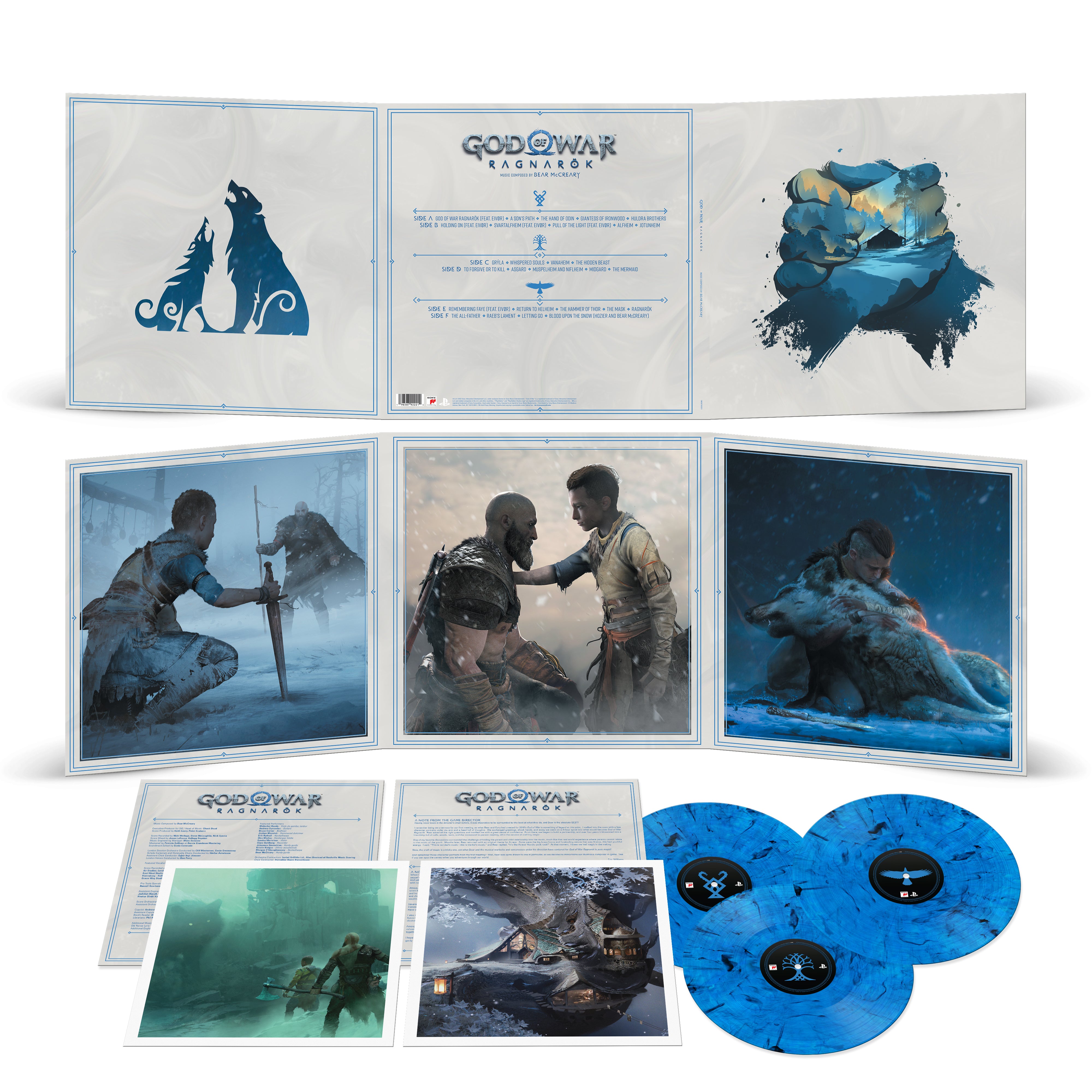 Vinyl - God of War Ragnarok 3 x LP [Smoke Blue]