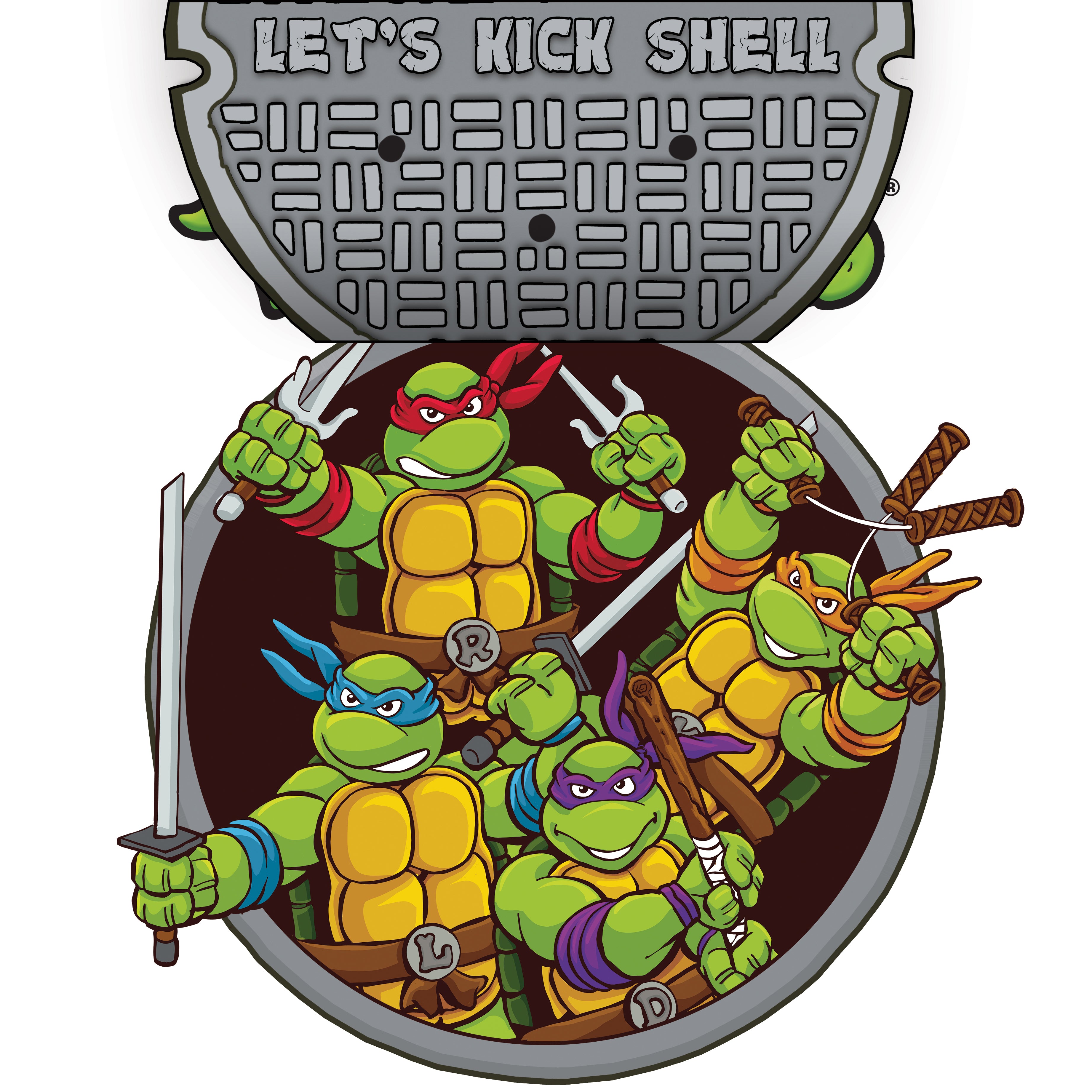 Vinyl - Tmnt Let's Kick Shell LP [Green Swirl]
