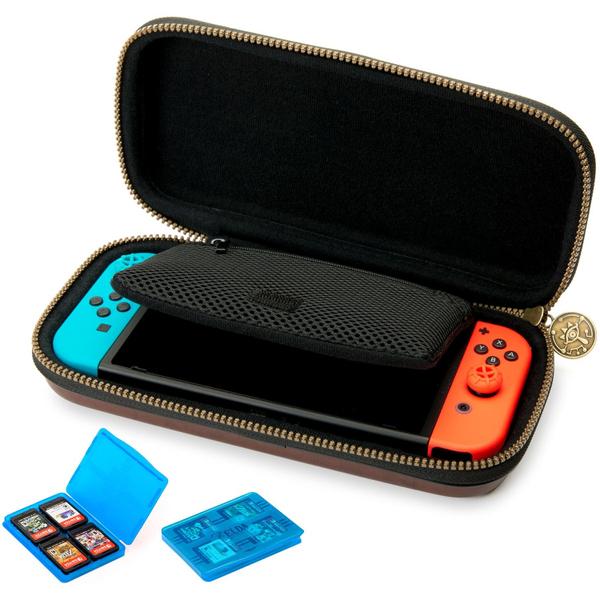 ZELDA LINK BROWN FAUX LEATHER TRAVEL CASE