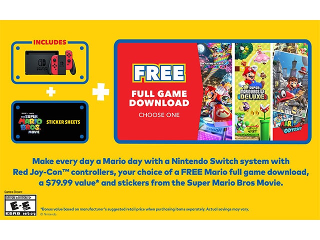 NINTENDO SWITCH RED JOYCONS CHOOSE ONE BUNDLE