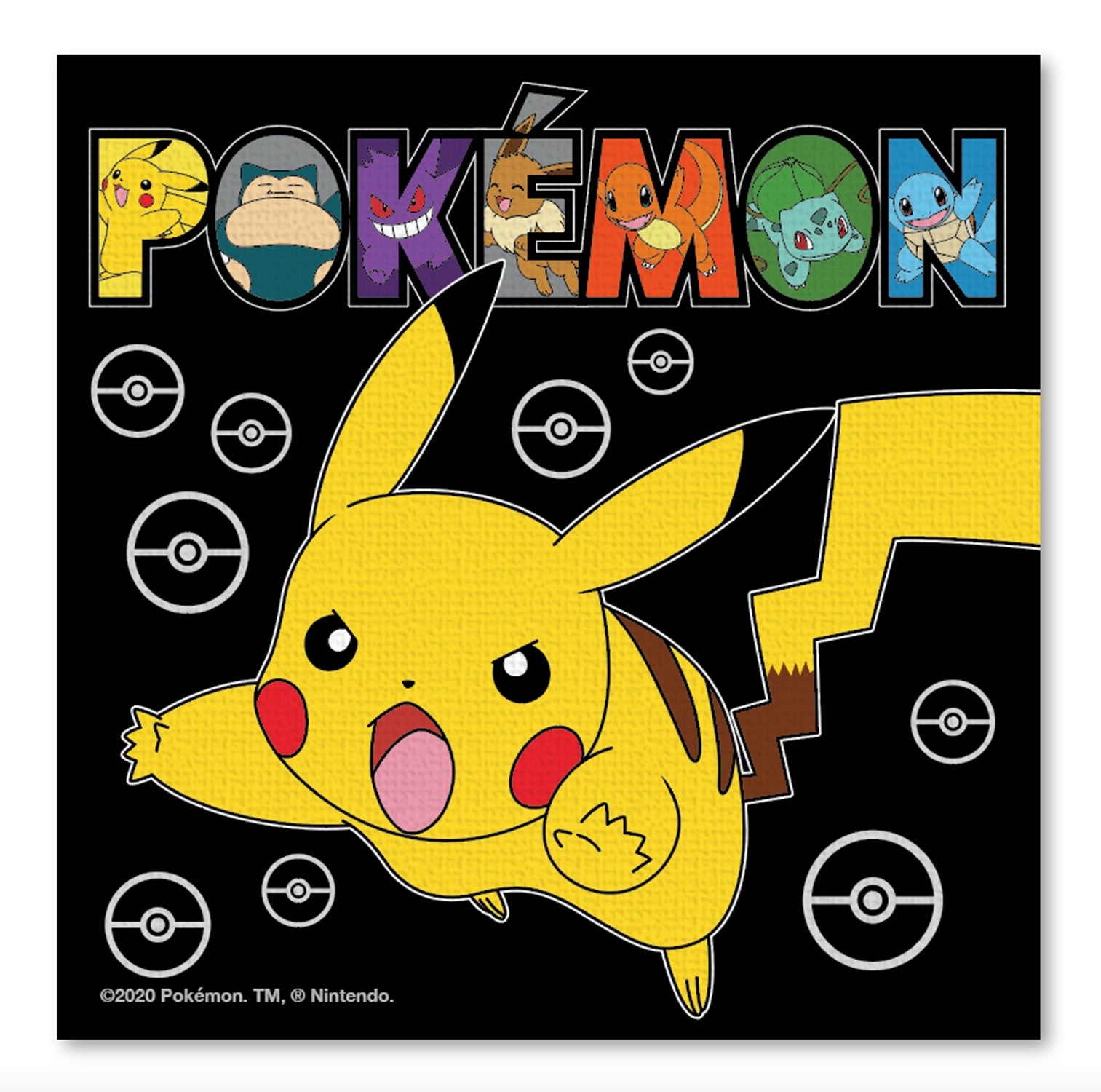 Pokemon Pikachu Canvas (6x6)