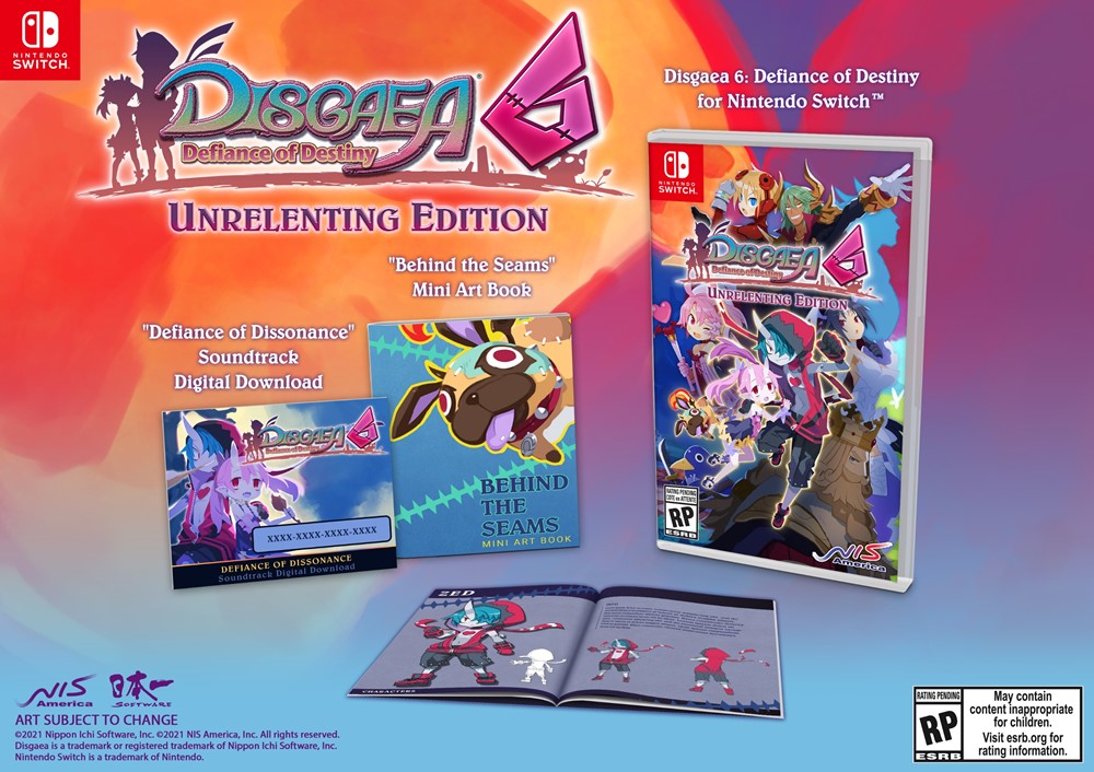 DISGAEA 6 DEFIANCE OF DESTINY  UNRELENTING EDITION