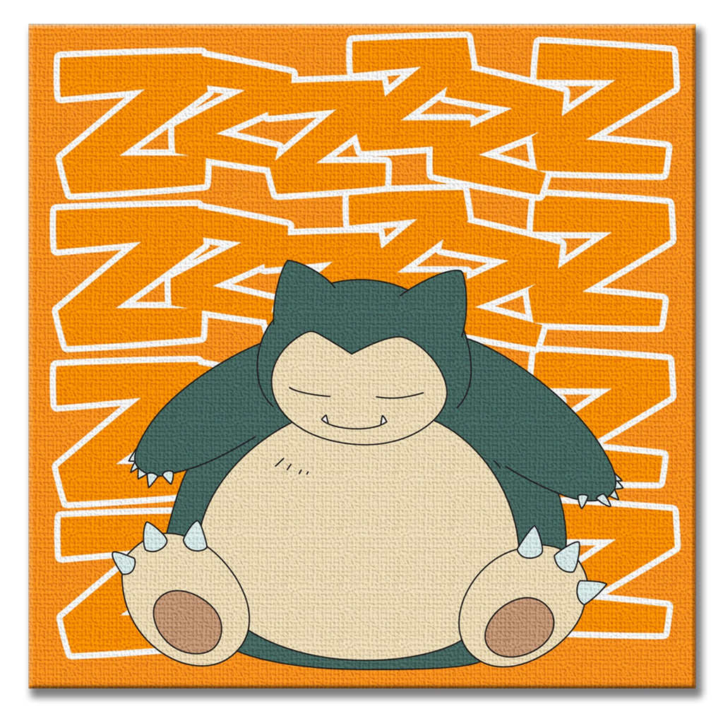 Pokemon Snorlax Zzz Canvas (6x6)