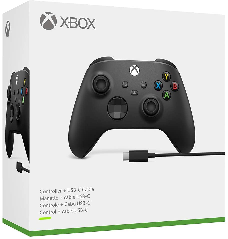 Xbox Wireless Controller (2020) with USB-C Cable - Carbon Black