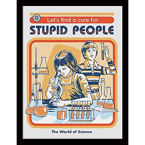 SR Let's Find A Cure For Stupid People Framed