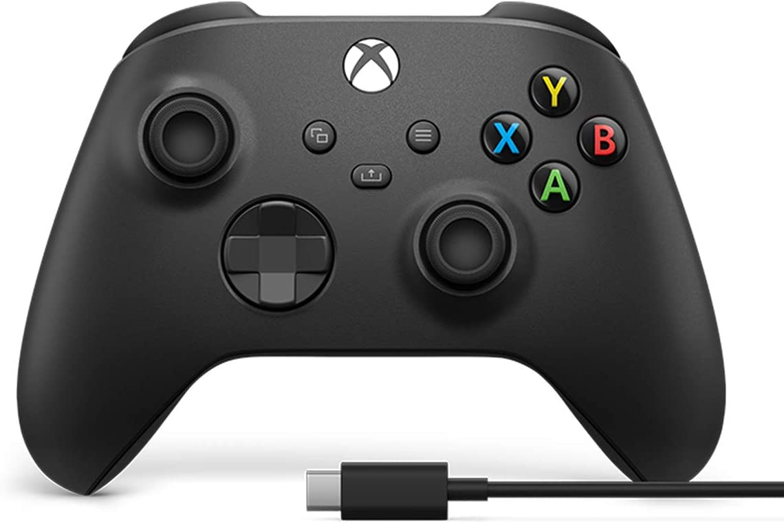 Xbox Wireless Controller (2020) with USB-C Cable - Carbon Black