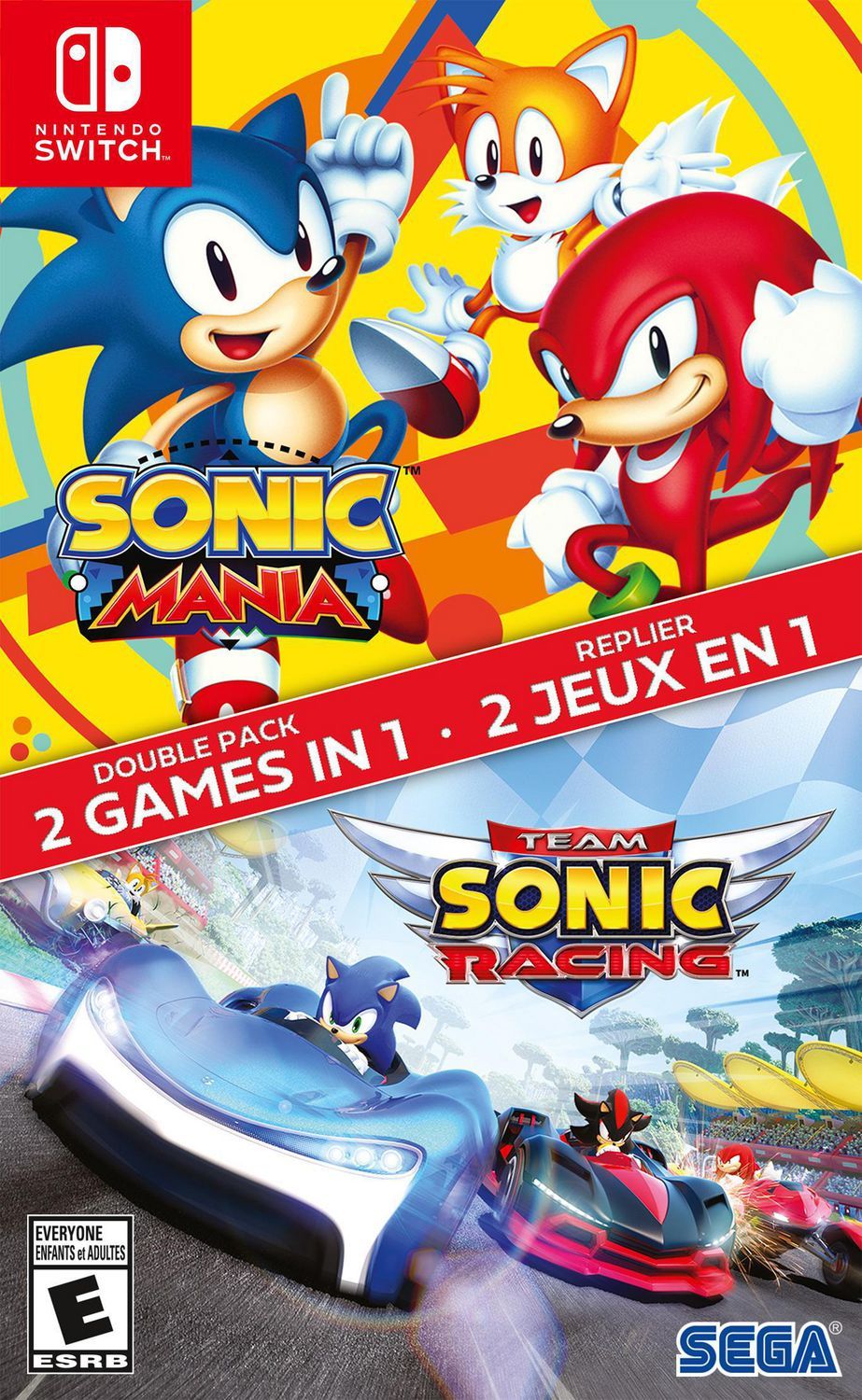 SONIC MANIA / TEAM SONIC RACING DOUBLE PACK (Pre-Owned)