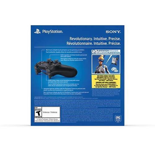 PS4  Wireless Dualshock 4 (JET BLACK W/ FORTNITE)