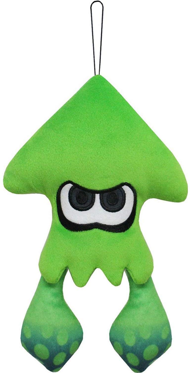 Plush - Inkling Squid Neon Green 9"