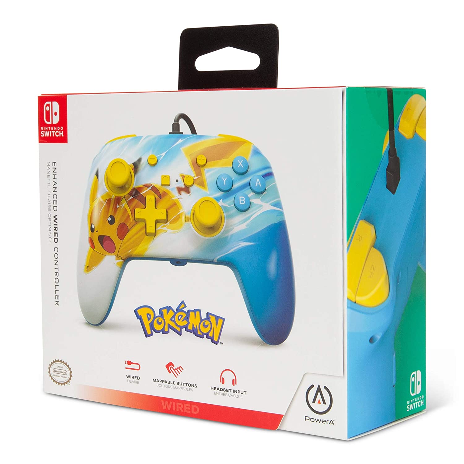 Nintendo Switch Enhanced Wired Controller Pikachu Charge (PowerA)