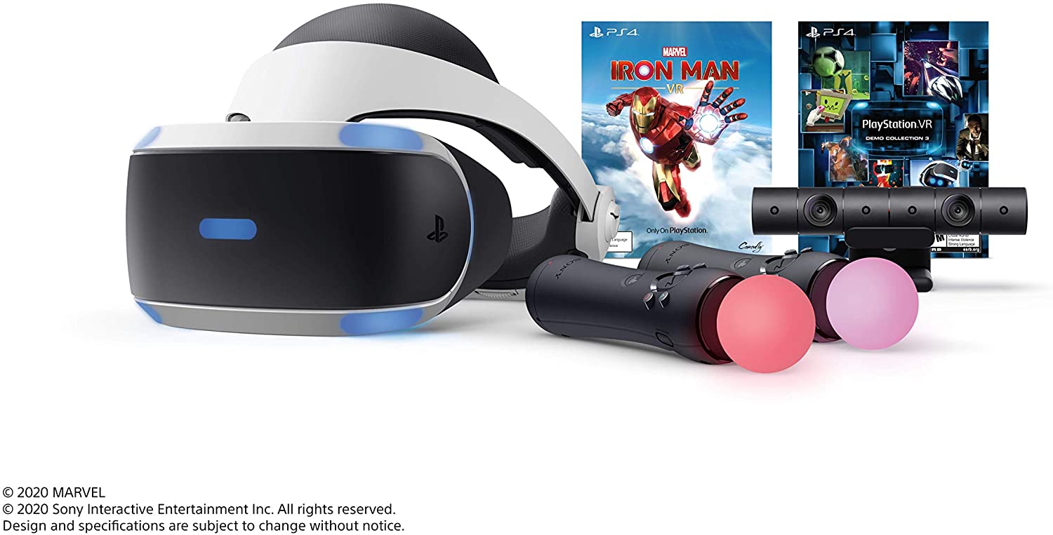 Playstation VR Headset Bundles (W/ Iron Man) (+PS5 Adapter)