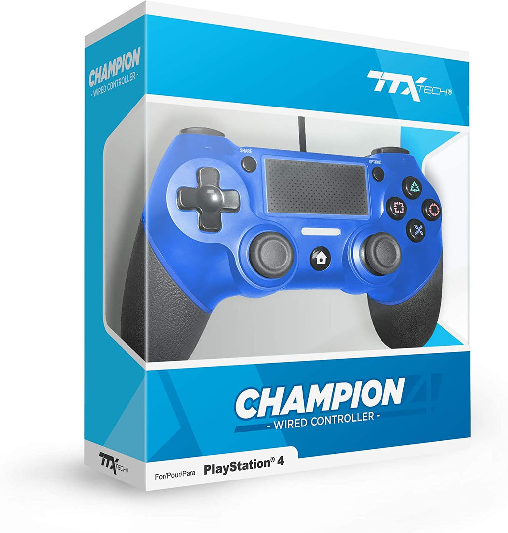 PS4 Champion Wired Controller Blue TTX