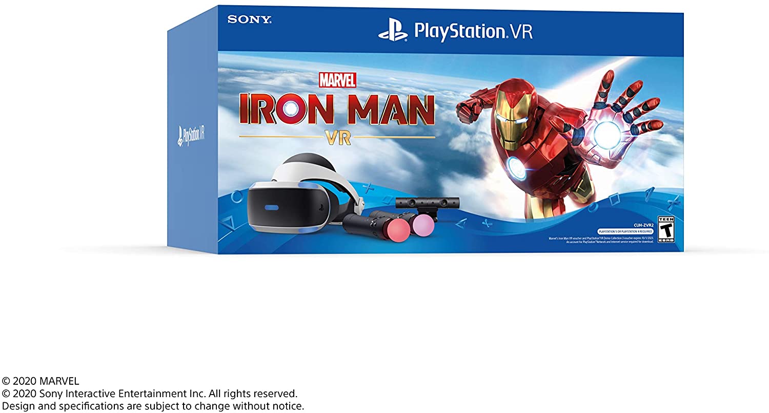 Playstation VR Headset Bundles (W/ Iron Man) (+PS5 Adapter)