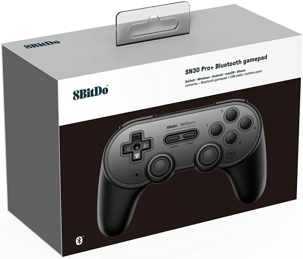 8BitDo SN30 Pro+ Bluetooth Gamepad (Black Edition)