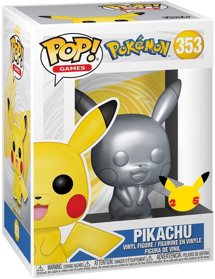 POP! Pokemon - Pikachu (Metallic Silver 25th Anniversary)
