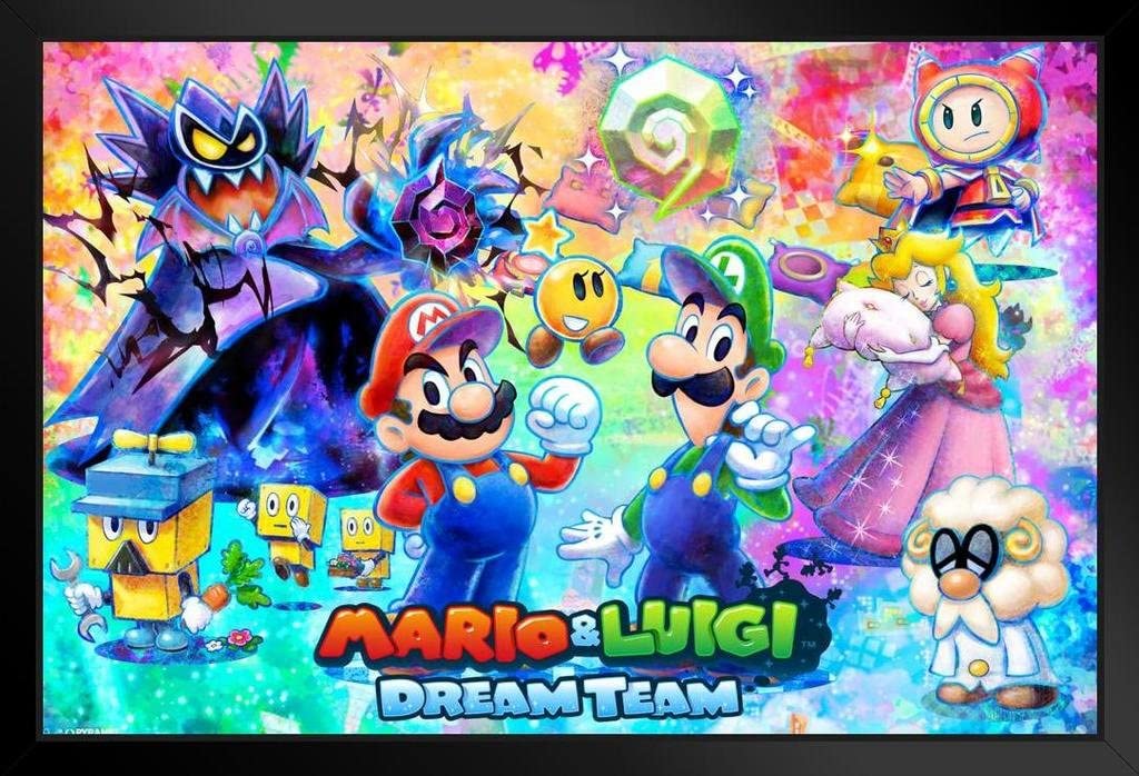 Mario & Luigi Dream Team Framed Print