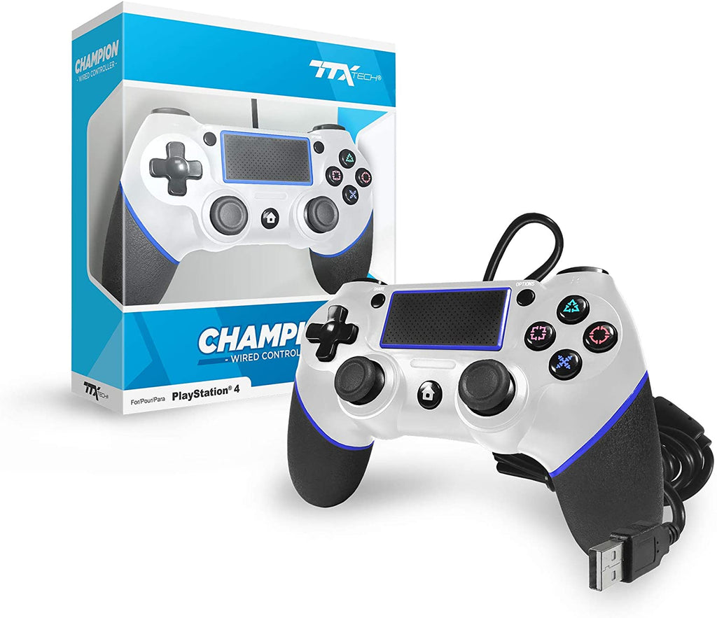 PS4 Champion Wired  Controller White TTX