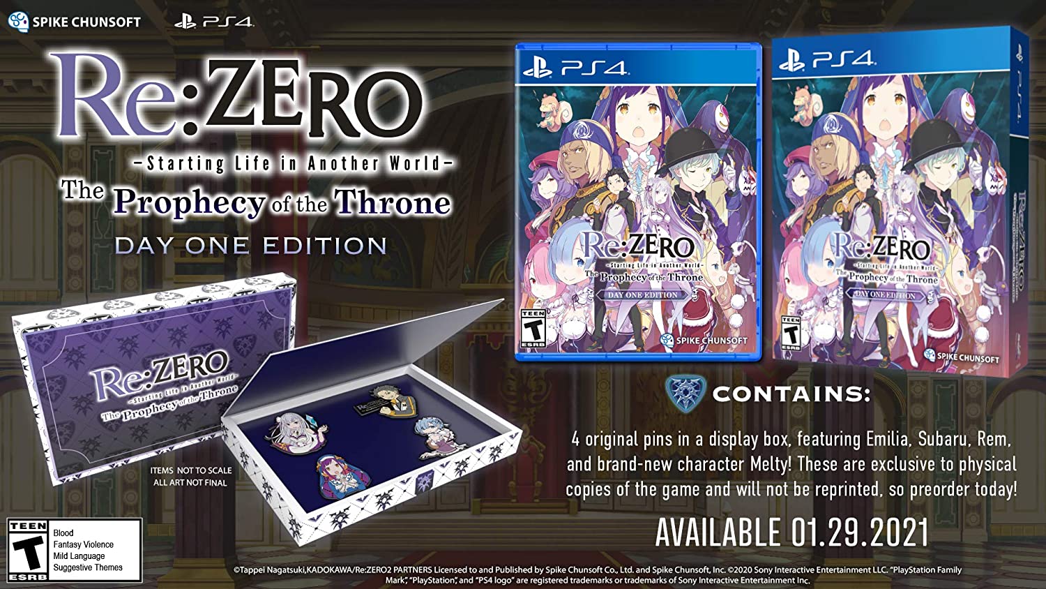 RE:ZERO THE PROPHECY OF THE THRONE DAY 1 ED