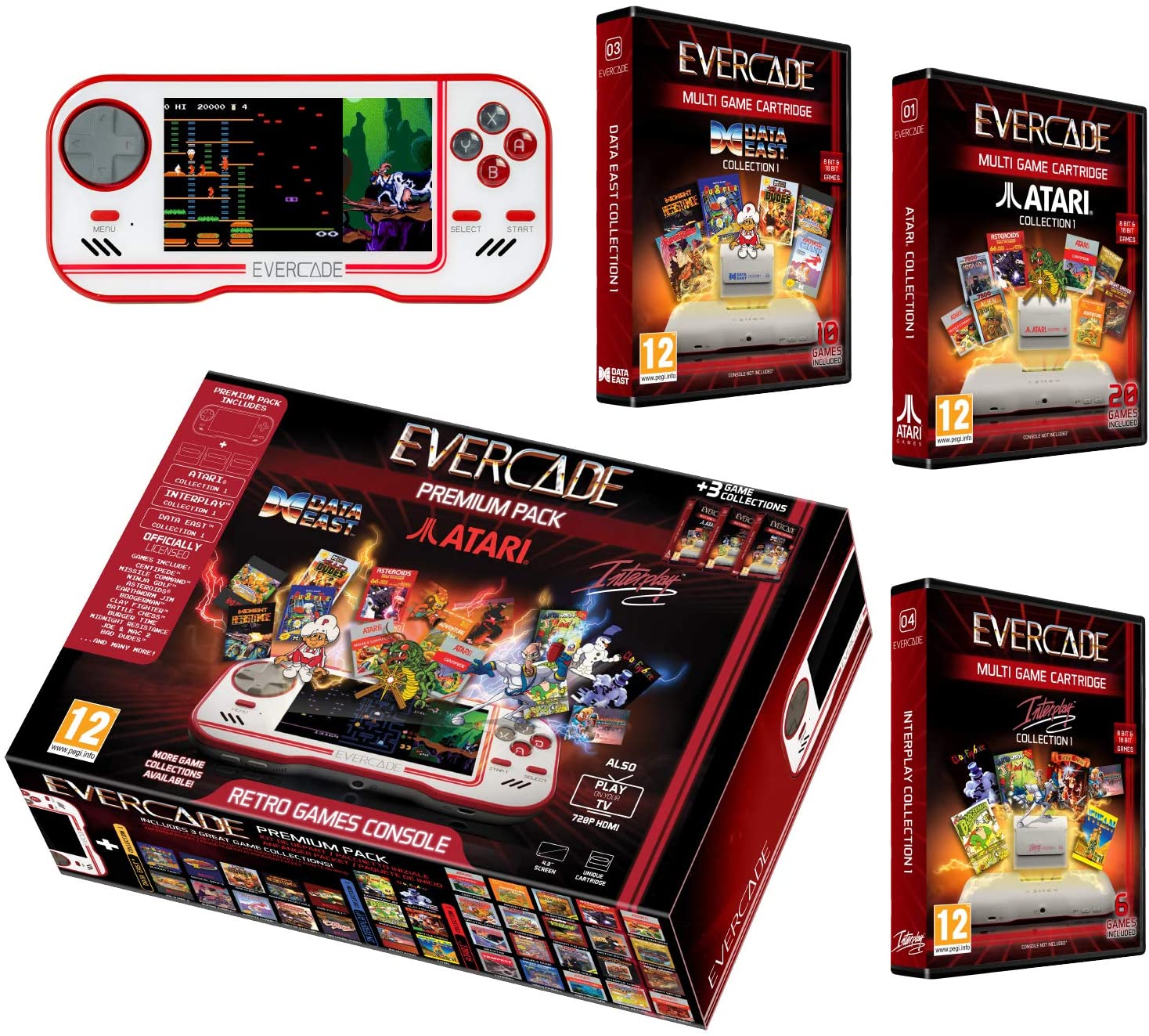 Evercade Handheld System (Premium Pack)