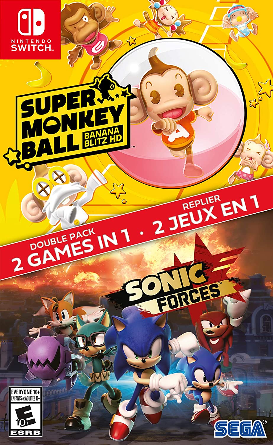 SONIC FORCES / SUPER MONKEY BALL DOUBLE PACK (Pre-Owned)