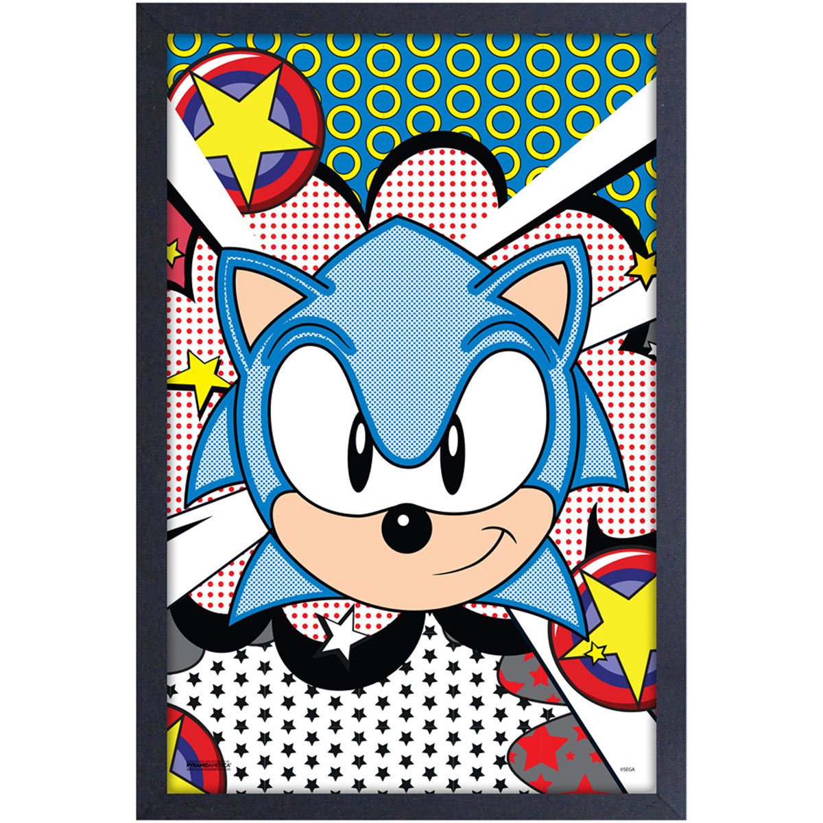 Sonic Half-Tone Framed