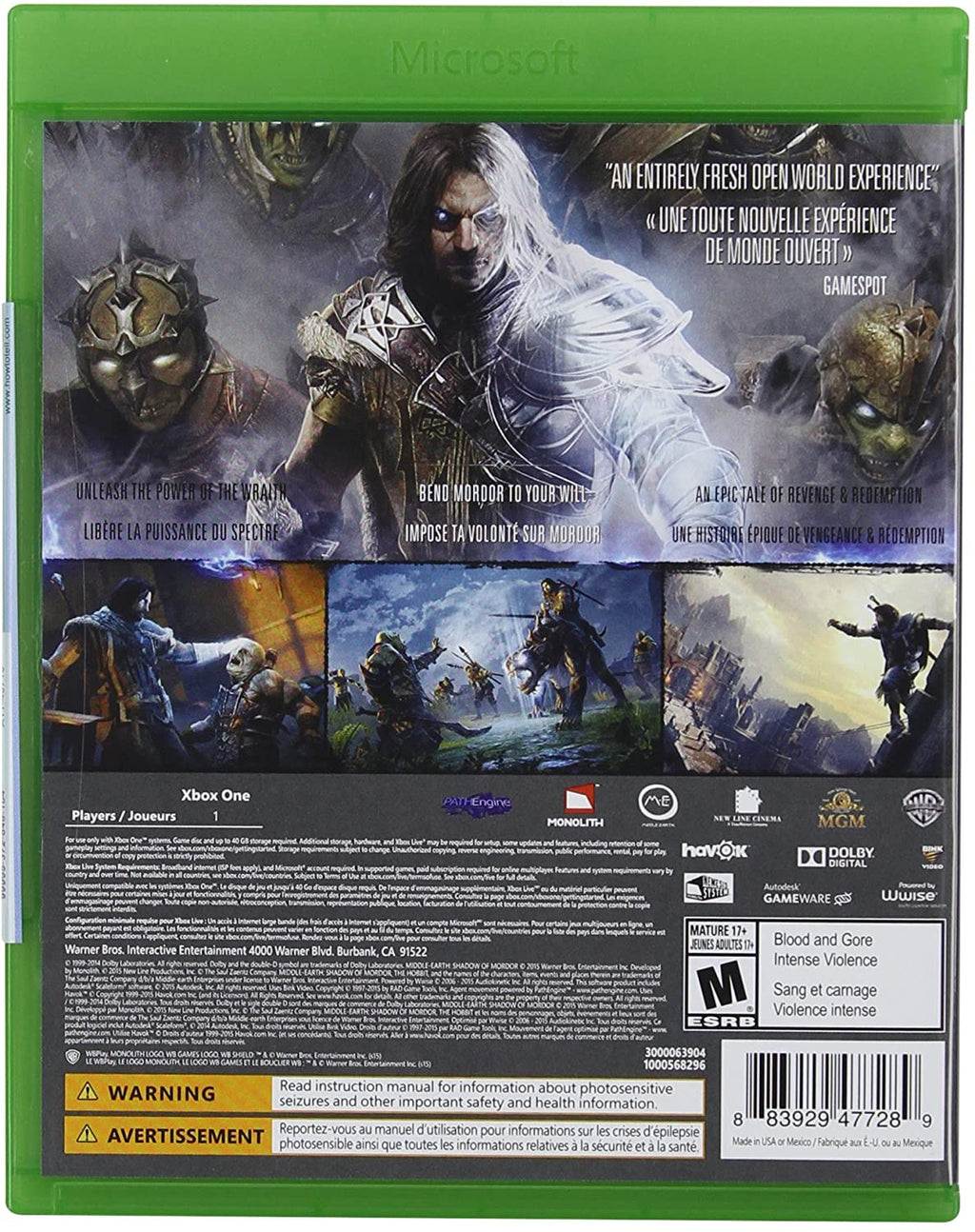 Middle-Earth: Shadow of Mordor Game of the Year Edition