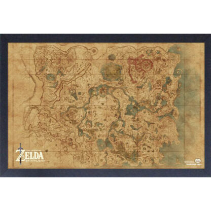 Zelda: BotW Hyrule Map Framed