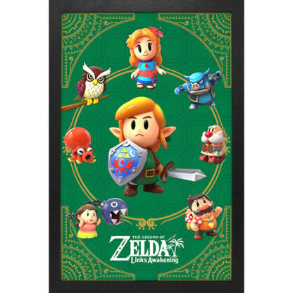 LoZ Links Awakening Framed