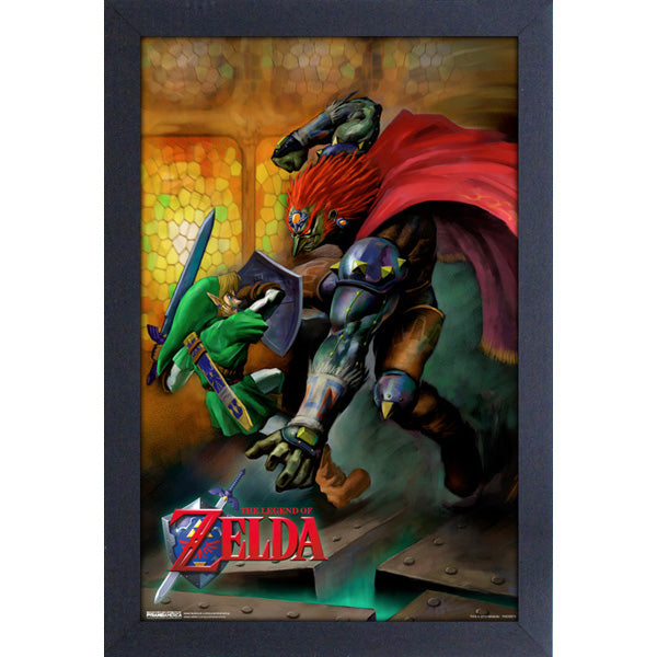 LoZ Ocarina of Time Link Vs Ganondorf Framed