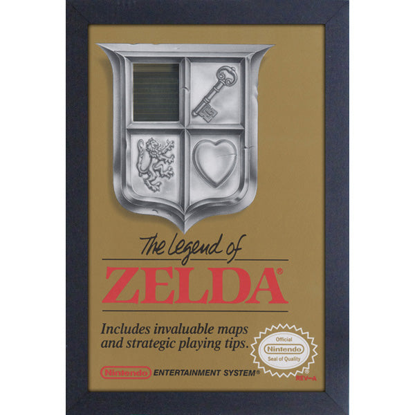 Legend of Zelda NES Cover Framed
