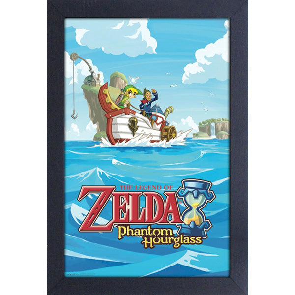 LOZ Phantom Hourglass Sailing Framed
