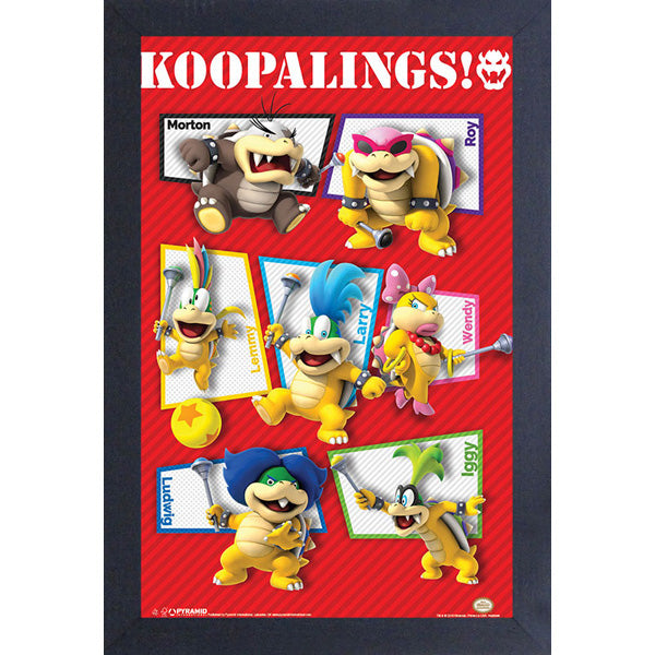 SUPER MARIO KOOPALINGS GROUP FRAMED