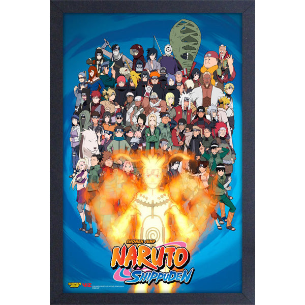 Naruto Shippuden Character Group Framed