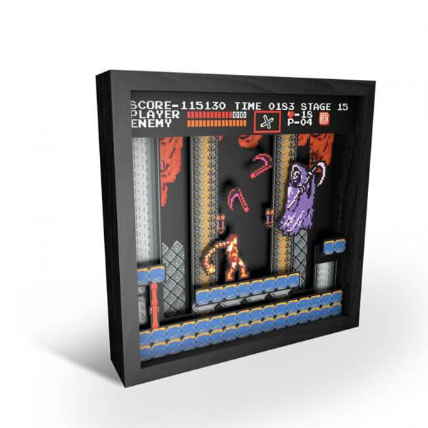 Castlevania NES 9 Pixel Frame 3D"