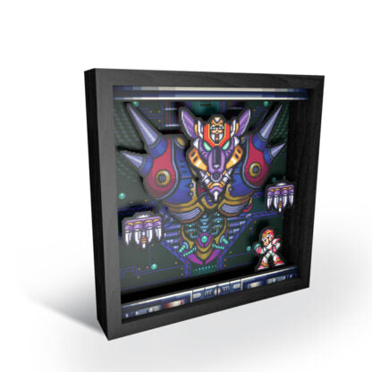Mega Man Boss 9 Pixel Frame 3D"