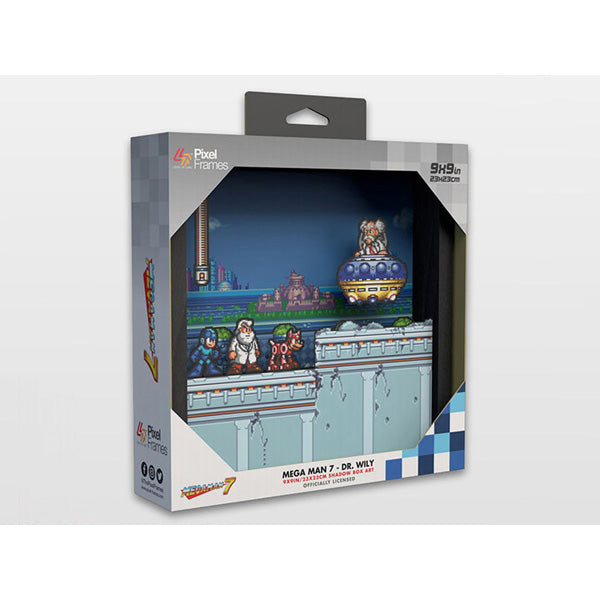 Mega Man 7 Dr. Wily 9x9 Pixel Frame 3D