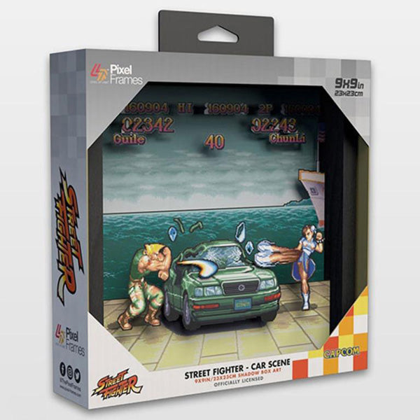 Street Fighter Car Scene 9x9 Pixel Frame 3D