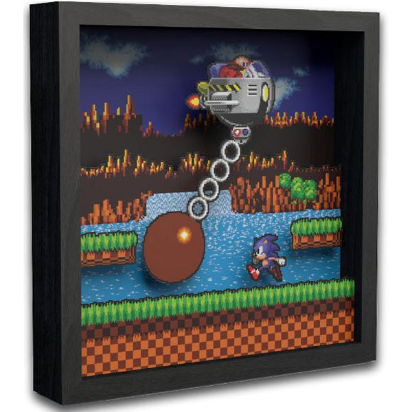 Sonic Wrecking Ball 9 Pixel Frame 3D