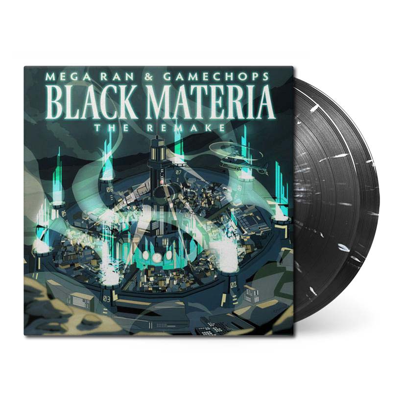 Vinyl - Final Fantasy 7 Black Materia Remake 2xLP (Black Vinyl w/ white splatter)