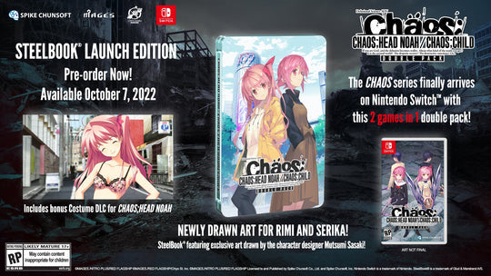 CHAOS;HEAD NOAH / CHAOS;CHILD DOUBLE PACK (STEELBOOK EDITION)