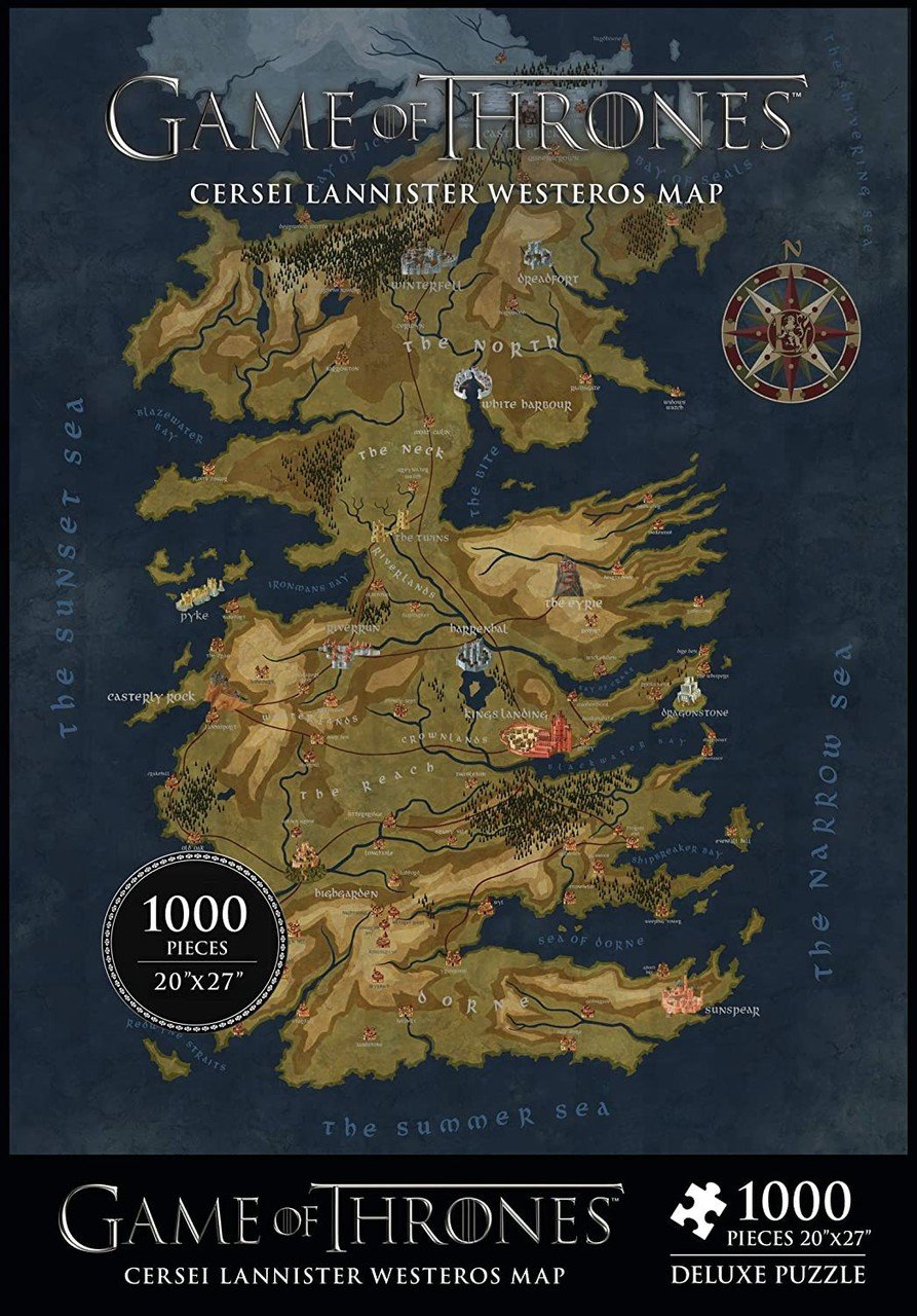 PUZZLE - GOT WESTEROS MAP CERSEI 1000pc