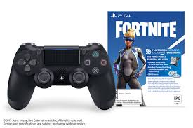 PS4  Wireless Dualshock 4 (JET BLACK W/ FORTNITE)