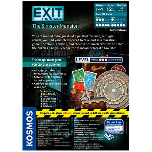 EXIT THE GAME: The Sinister Mansion